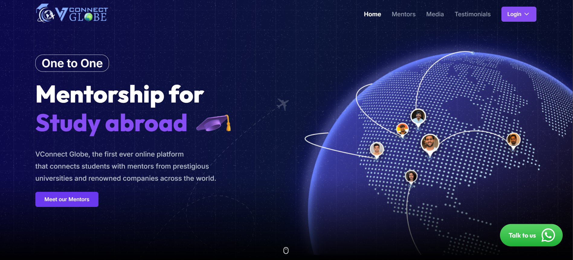 Vconnect Globe project screenshot